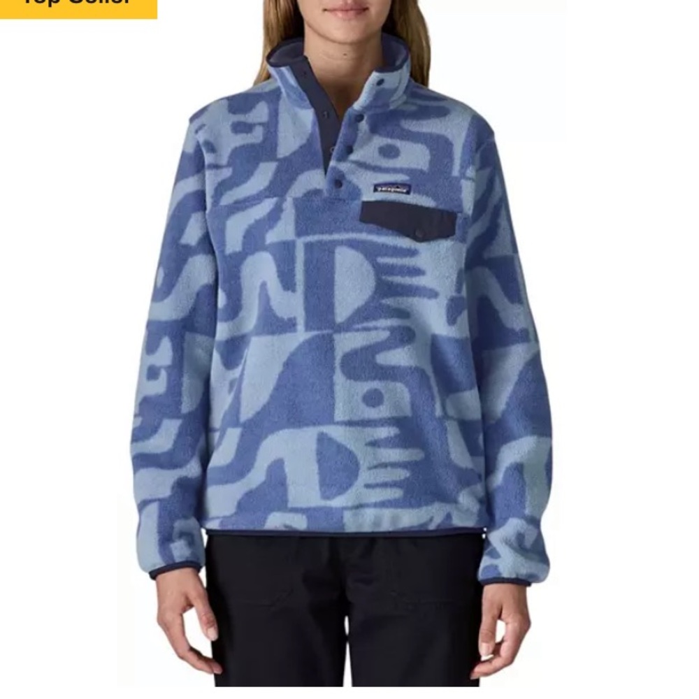 Patagonia NWT Blue Barnacle blue Synchilla Snap-T Fleece Pullover size XL